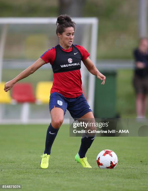 Fara Williams of England women during the England training session on July 15, 2017 in Utrecht, Netherlands.