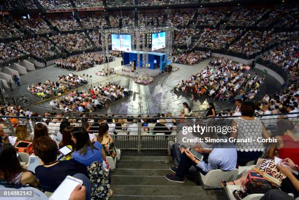 Congress of Jehovah's Witnesses at PalaLottomatica, on July 15, 2017 in Rome, Italy.