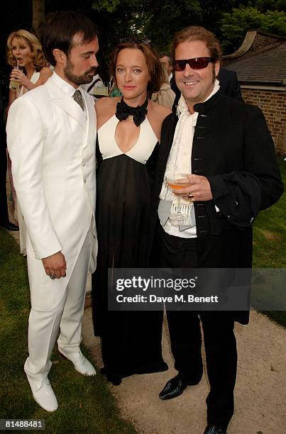 Evgeny Lebedev and Alice Temperley arrive at the Raisa Gorbachev Foundation Party, at the Stud House, Hampton Court Palace on June 7, 2008 in...