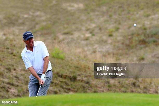 Greg Turner of New Zealand in action during the second round of the WINSTONgolf Senior Open played at the Links Course, WINSTONgolf on July 15, 2017...