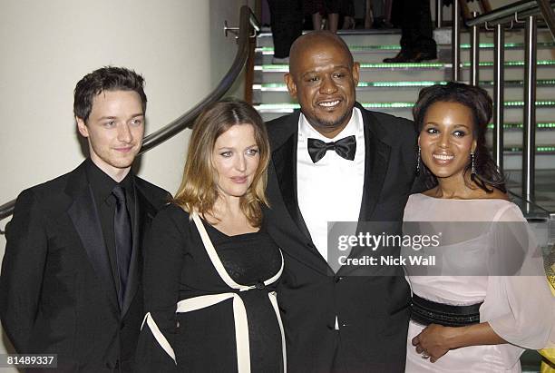 James McAvoy, Gillian Anderson, Kerry Washington and Forest Whitaker