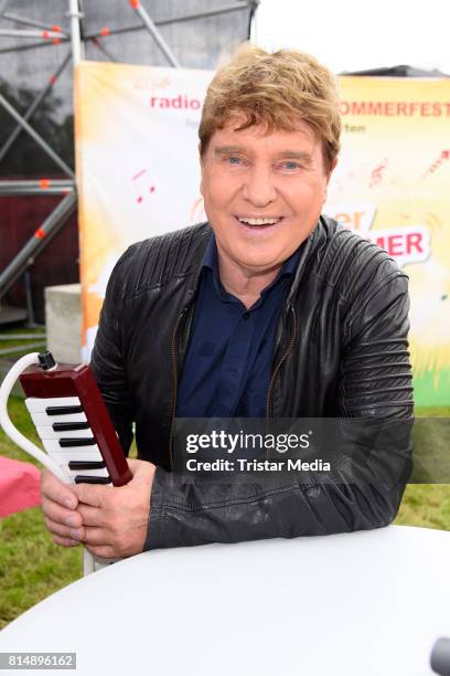 Frank Schoebel attends the Radio B2 SchlagerHammer Open-Air-Festival at Rennbahn on July 15, 2017 in Berlin, Germany.