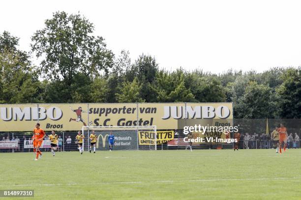 Banner for Abdelhak Nouri of Ajax during the friendly match between NAC Breda and FC Volendam at Sportpark Blankershove on July 15, 2017 in...