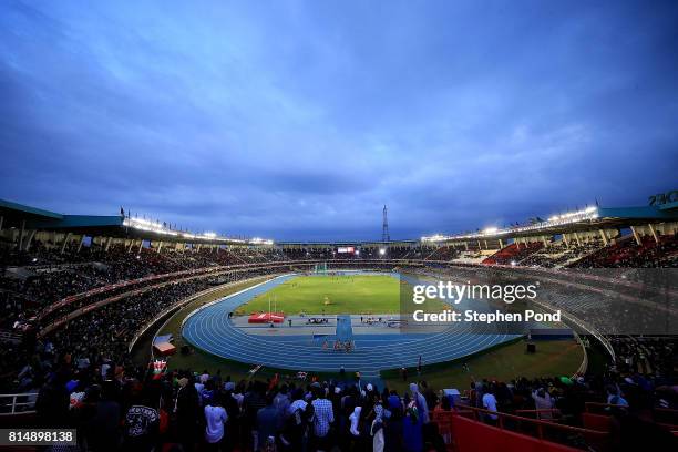 General view on day four of the IAAF U18 World Championships at the Kasarani Stadium on July 15, 2017 in Nairobi, Kenya.