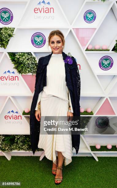 Olivia Palermo attends the evian Live Young suite during Wimbledon 2017 on July 15, 2017 in London, England.