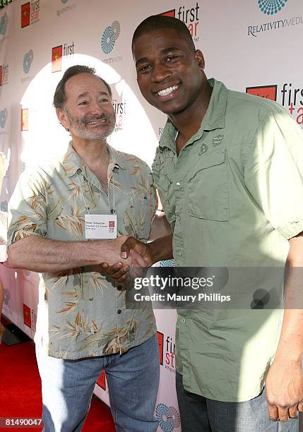 Founder of First Star Peter Samuelson and rapper David Banner attend the First Star Celebration for Children's Rights on June 7, 2008 at the Wilshire...