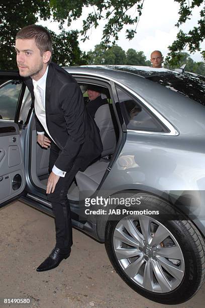 Joshua Jackson arrives at The Raisa Gorbachev Foundation Party at Hampton Court Palace on June 7, 2008 in Richmond-upon-Thames, England.