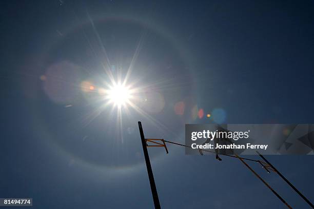 Brad Walker of the United States clears the bar in the pole vault during the Prefontaine Classic on June 8, 2008 at Hayward Field in Eugene, Oregon.