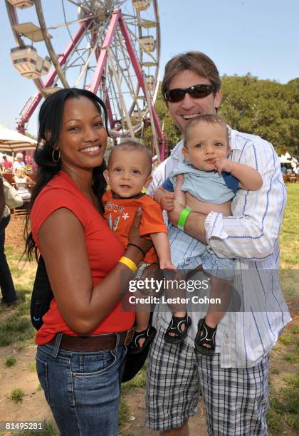 Actress Garcelle Beauvais-Nilon and husband Michael Nilon at the A Time for Heroes Celebrity Carnival Sponsored by Disney benefiting the Elizabeth...