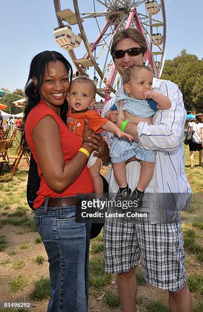 Actress Garcelle Beauvais-Nilon and husband Michael Nilon at the A Time for Heroes Celebrity Carnival Sponsored by Disney benefiting the Elizabeth...