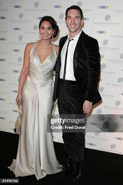 Jonathan Rhys Meyers and Reena Hammer attends the Raisa Gorbachev Foundation Third annual Gala Dinner at the Hampton Court Palace on June 7, 2008 in...