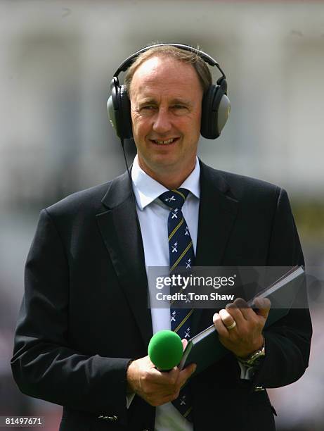 Jonathan Agnew of Test Match Special during day 1 of the 3rd npower Test match between England and New Zealand at Trent Bridge on June 5, 2008 in...