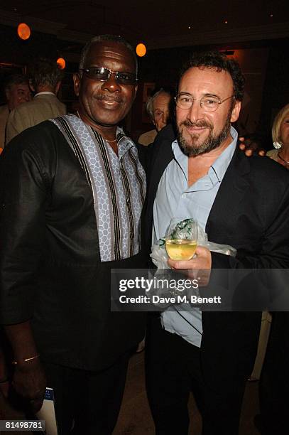 Rudolph Walker and Antony Sher attend a party at the Haymarket Hotel following the gala performance 'Cries from the Heart' in aid of Human Rights...