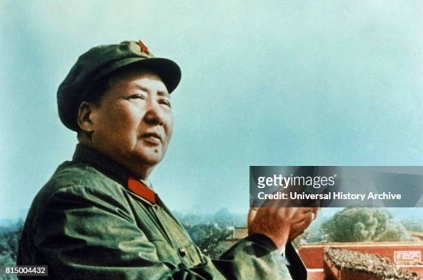 Mao Zedong , 1893 - 1976, Chinese communist revolutionary and founding father of the People's Republic of China, which he ruled as Chairman of the...