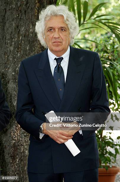 City of Milan Councillor of the Environment Maurizio Cadeo attends the Butterfly House Opening at Milan Natural History Museum on June 09, 2008 in...
