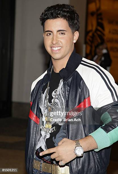 Colby Odonis outside of MTV's "TRL" at MTV studios on May 13, 2008 in Times Square in New York City.