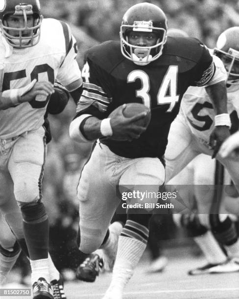 Pro Football Hall of Fame and Chicago Bears running back Walter Payton running into the record books as he has a career high and NFL single game...