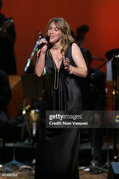 Kathleen Wilhoite performs at the 6th annual 'What a Pair' concert at the Orpheum Theatre on June 8, 2008 in Los Angeles, California.