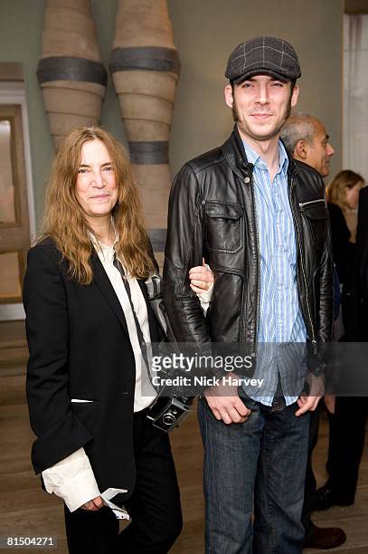 Patti Smith and Jackson Smith attends "Cries from the Heart" presented by Human Rights Watch at the Theatre Royal Haymarket on June 8, 2008 in...