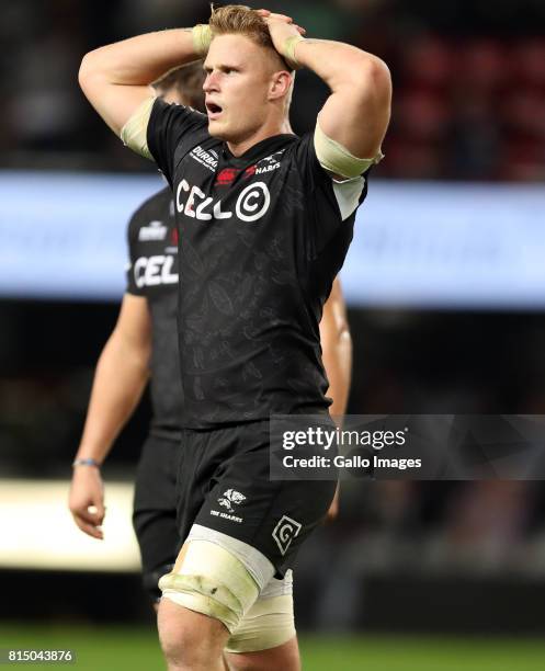 Faf de Klerk of the Emirates Lions during the Super Rugby match between Cell C Sharks and Emirates Lions at Growthpoint Kings Park on July 15, 2017...