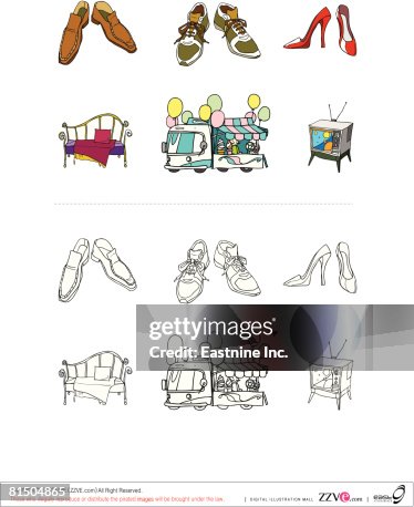 Objects displayed against white background Objects displayed against white background