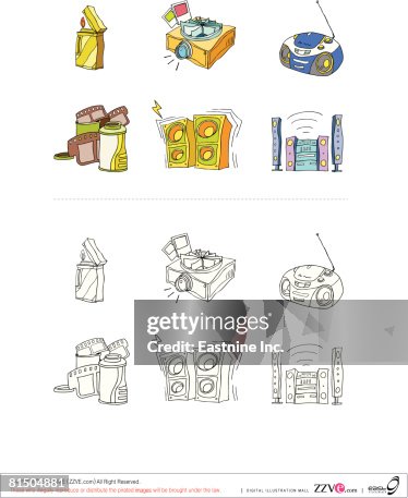 Objects displayed against white background Objects displayed against white background