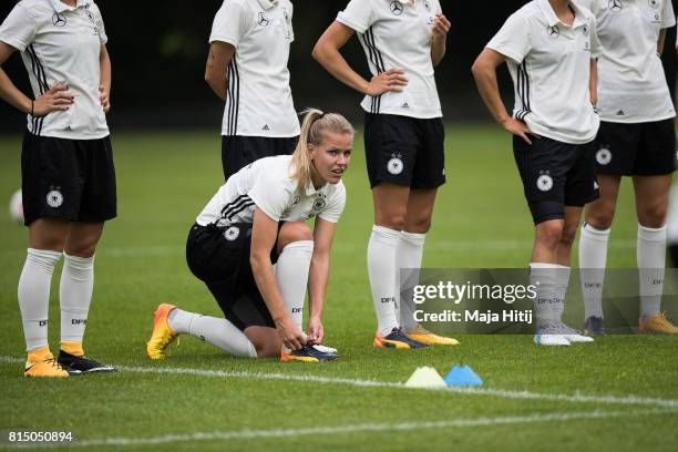 Lena Petermann during the training of a Germany Women's team on July 15, 2017 in 's-Hertogenbosch, Netherlands.