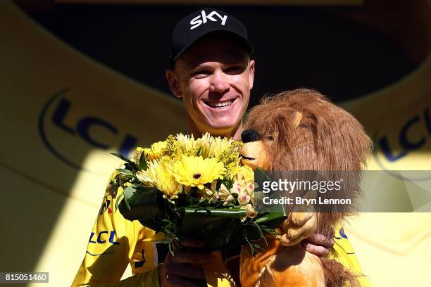 Chris Froome of Great Britain and Team Sky regained the yellow jersey after stage 14 of the 2017 Le Tour de France, a 181.5km stage from Blagnac to...