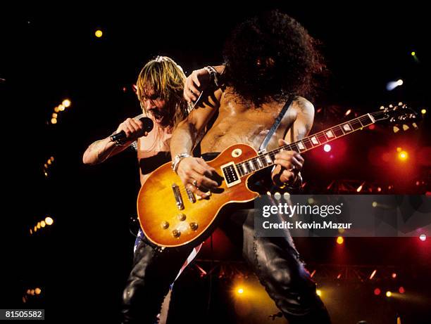 Slash and Axl Rose