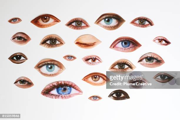 lips eyes comp montage - olhos imagens e fotografias de stock