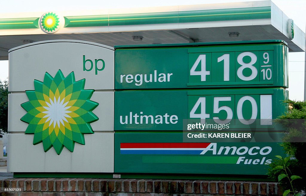 This June 9, 2008 photo shows the price