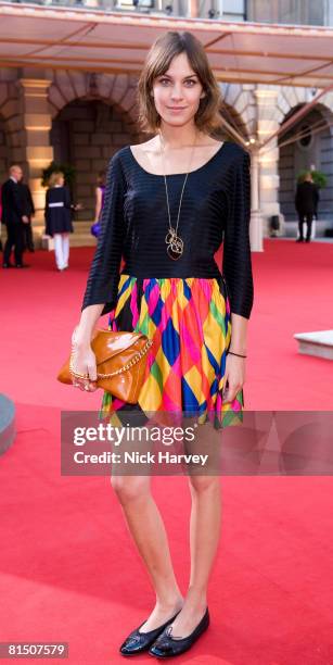 Alexa Chung attends The Royal Academy of Arts Summer Exhibition at the Royal Academy of Arts on June 4, 2008 in London, England.