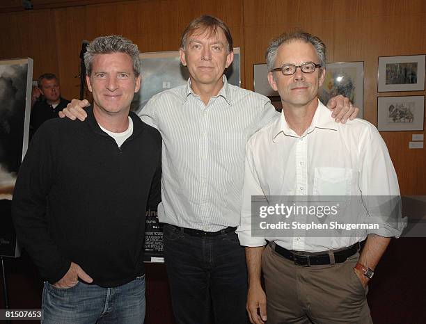 Sound effects editor Ethan Van der Ryn, re-recording mixer Andy Nelson and sound mixer Ronald Judkins attend the Academy of Motion Picture Arts and...