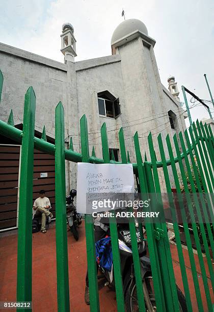 Followers of Ahmadiyah Muslim sect are seen inside their mosque in Jakarta on June 10, 2008. Liberal Indonesians accused the government of caving in...