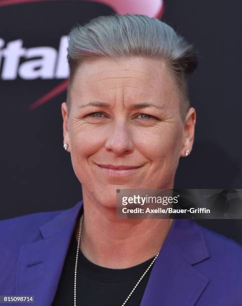 Olympic soccer player Abby Wambach arrives at the 2017 ESPYS at Microsoft Theater on July 12, 2017 in Los Angeles, California.
