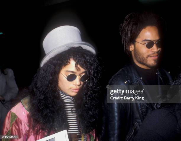 Lisa Bonet and Lenny Kravitz