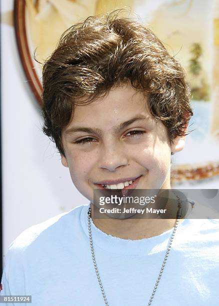 Actor Jake Austin arrives at the Premiere of Fox Walden Film's "Nim's Island" on March 30, 2008 at the Grauman' s Chinese Theater in Hollywood,...