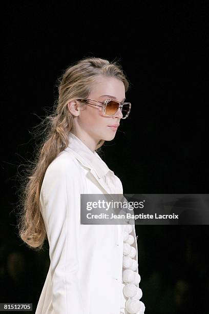 Model wearing a creation from Celine Spring/Summer 2006 season