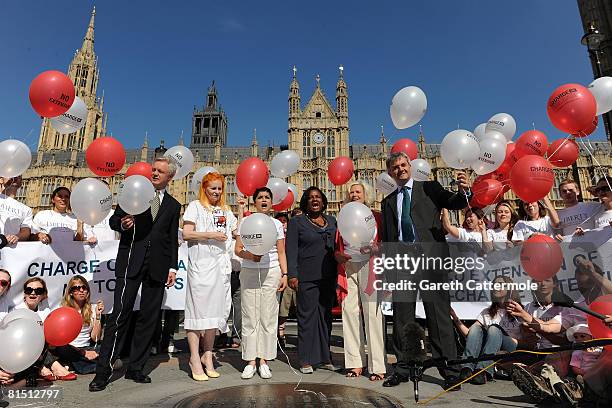 Shadow Home Secretary David Davis, designer Dame Vivienne Westwood, former terrorist suspect detainee Rizwaan Sabir, Dianne Abbott MP, actress Honor...