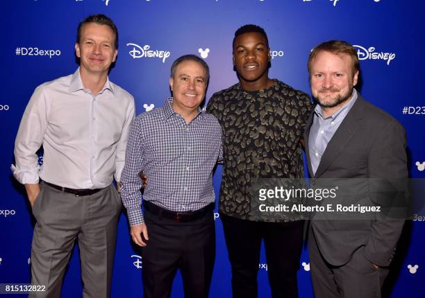 President of Walt Disney Studios Motion Picture Production Sean Bailey, Walt Disney Studios President Alan Bergman, actor John Boyega and director...