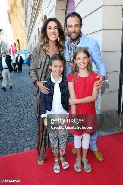 Judith Williams and her husband Alexander-Klaus Stecher and her daughter Angelina and Sophia at the Mercedes-Benz reception at 'Klassik am...