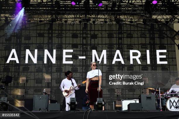 Anne-Marie performs on day 2 of Lovebox Festival at Victoria Park on July 15, 2017 in London, England.