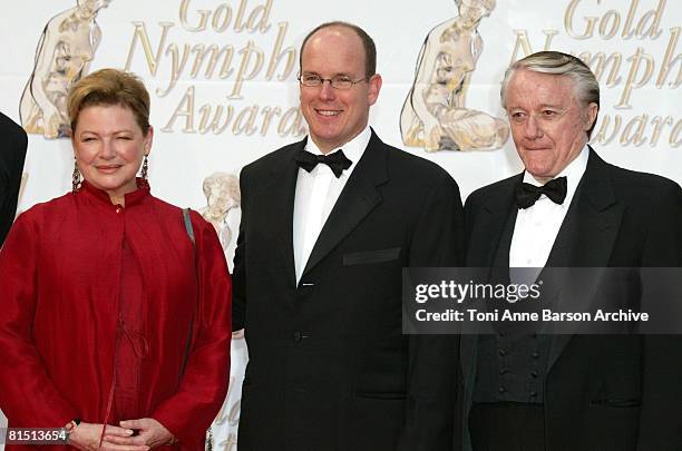 Dianne Wiest, HSH Prince Albert of Monaco and Robert Vaughn