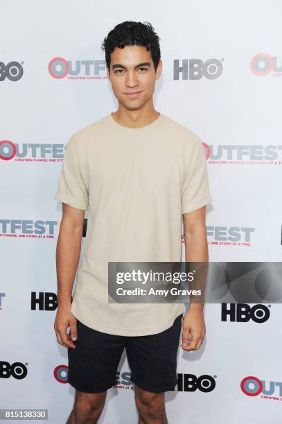 Davi Santos attends the 2017 Outfest Los Angeles LGBT Film Festival - "Something Like Summer" Premiere at the DGA Theater on July 15, 2017 in Los...