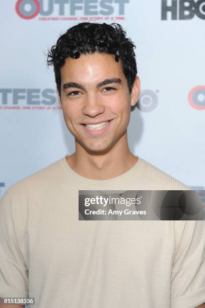 Davi Santos attends the 2017 Outfest Los Angeles LGBT Film Festival - "Something Like Summer" Premiere at the DGA Theater on July 15, 2017 in Los...