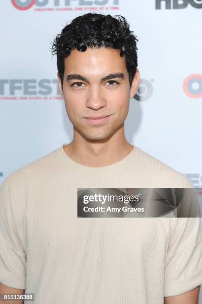 Davi Santos attends the 2017 Outfest Los Angeles LGBT Film Festival - "Something Like Summer" Premiere at the DGA Theater on July 15, 2017 in Los...