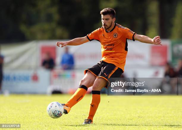 Ruben Neves of Wolverhampton Wanderers during the pre-season friendly between FC Viktoria Plzen and Wolverhampton Wanderers on July 15, 2017 in...