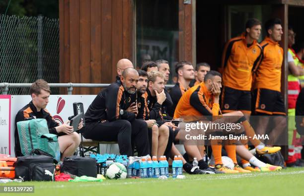 Nuno Espirito Santo the head coach of Wolverhampton Wanderers during the pre-season friendly between FC Viktoria Plzen and Wolverhampton Wanderers on...