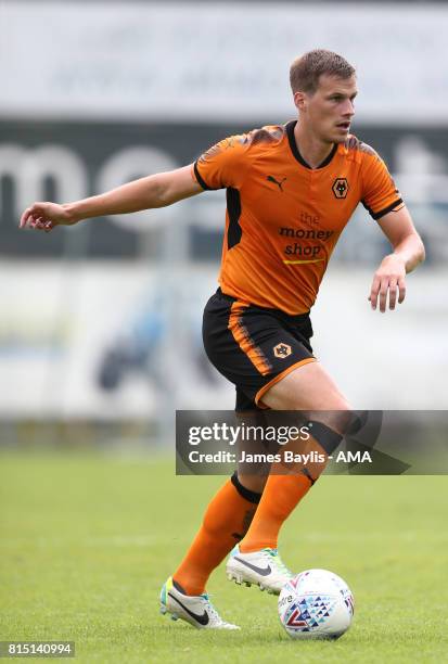 Ryan Bennett of Wolverhampton Wanderers during the pre-season friendly between FC Viktoria Plzen and Wolverhampton Wanderers on July 15, 2017 in...