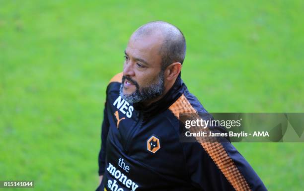 Nuno Espirito Santo the head coach of Wolverhampton Wanderers during the pre-season friendly between FC Viktoria Plzen and Wolverhampton Wanderers on...